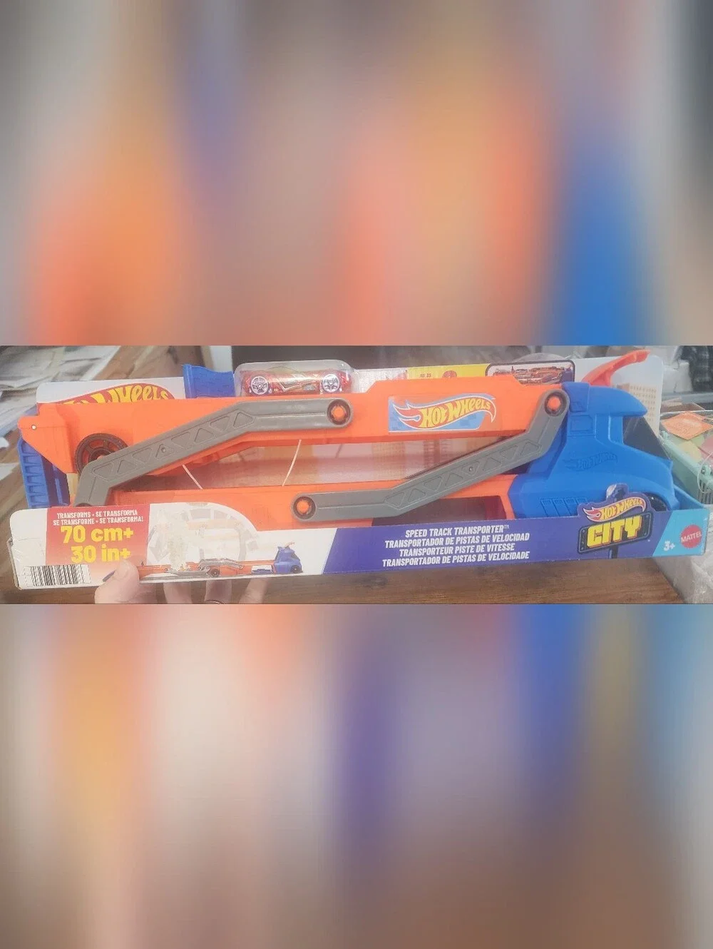 Hot Wheels City Orange & Blue Speed Track Transporter Ages 3 And Up $20 FIRM